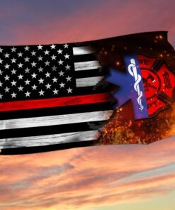 Firefighter  EMT Grommet Flag QNV31GF