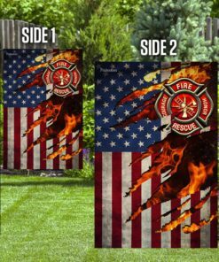 firefighter american flag 2239