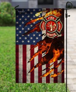 firefighter american flag 8201