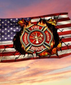 Firefighter American Grommet Flag THH2606GF