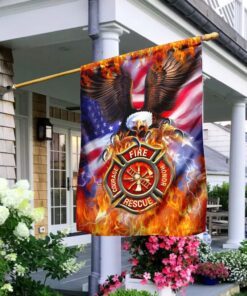 Firefighter American Patriot Flag
