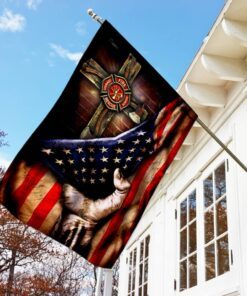 firefighter christian cross flag 4371
