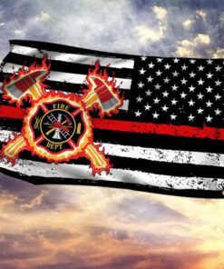 firefighter flag proud firefighter grommet flag trh1959gf 3791
