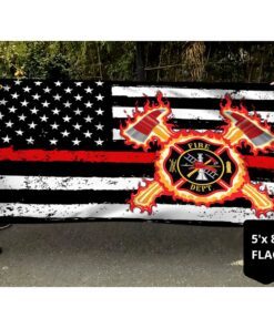 firefighter flag proud firefighter grommet flag trh1959gf 5368