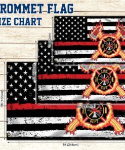firefighter flag proud firefighter grommet flag trh1959gf 8297