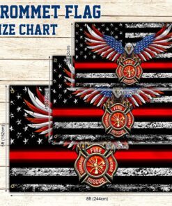 firefighter flag back the red thb3438gf 4105