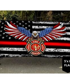 firefighter flag back the red thb3438gf 4800