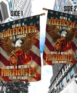 firefighter flag being a retired firefighter is an honor flag qtr188f 2019