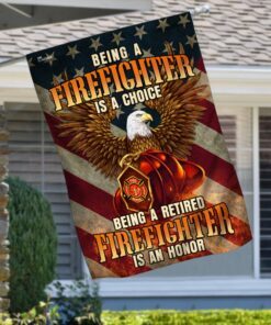 firefighter flag being a retired firefighter is an honor flag qtr188f 4204