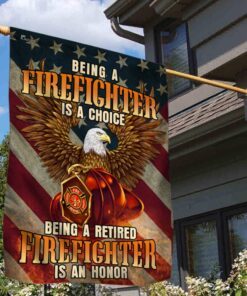 firefighter flag being a retired firefighter is an honor flag qtr188f 7494