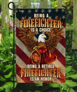 firefighter flag being a retired firefighter is an honor flag qtr188f 8262