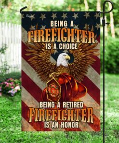 firefighter flag being a retired firefighter is an honor flag qtr188f 8781