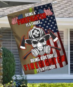 Firefighter Flag Being A Retired Firefighter Is An Honor LHA1864F