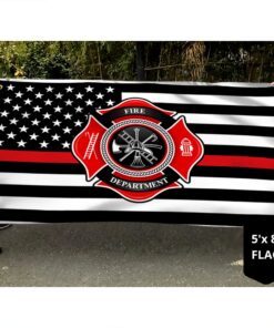 firefighter flag fire department grommet flag trv1569gf 6469