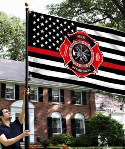 firefighter flag fire department grommet flag trv1569gf 7752
