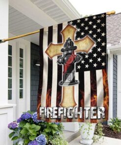 Firefighter Flag Firefighter Cross Thin Red Line DBD3185F