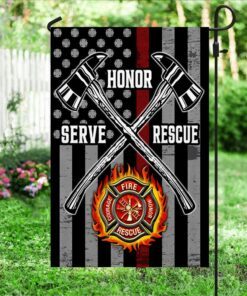 firefighter flag honor serve rescue mlh1902f 1946