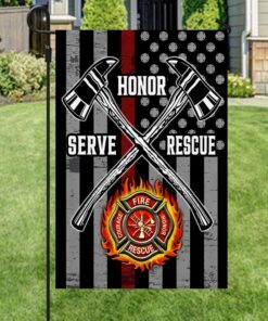 firefighter flag honor serve rescue mlh1902f 6341