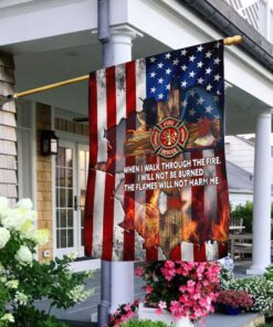 Firefighter Flag I Walk Through The Fire LHA1850F