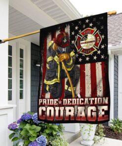 firefighter flag pride dedication courage lha1807f 4181