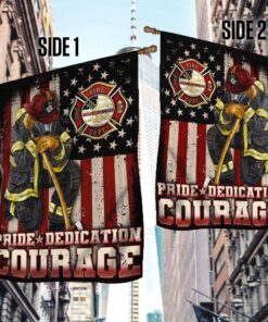 firefighter flag pride dedication courage lha1807f 7269