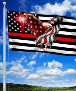 firefighter flag the thin red line american eagle flag thb3482gfv2 3470