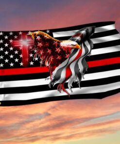 Firefighter Flag The Thin Red Line American Eagle Flag THB3482GFv2