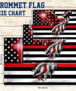 firefighter flag the thin red line american eagle flag thb3482gfv2 7175