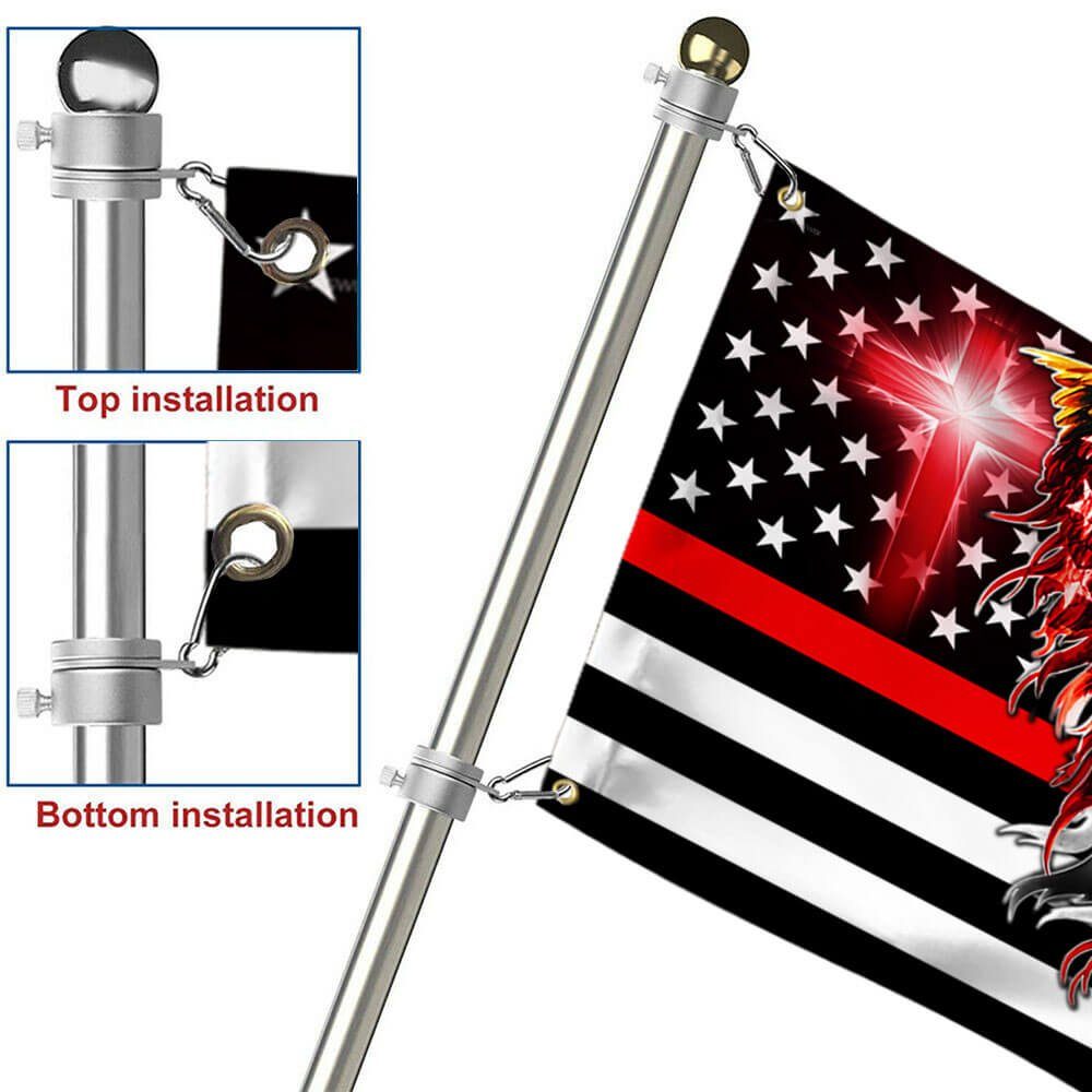 Firefighter Flag The Thin Red Line American Eagle Flag THB3482GFv2 - Image 6