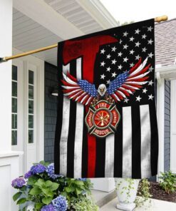 Firefighter Flag The Thin Red Line American Eagle Flag THH3382F