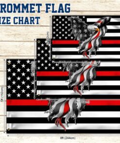 firefighter flag the thin red line american eagle grommet flag thb3482gf 5948