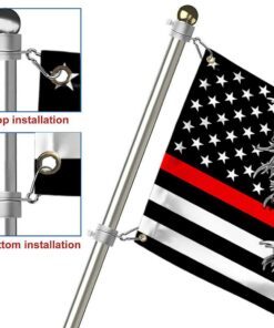 firefighter flag the thin red line american eagle grommet flag thb3482gf 7791