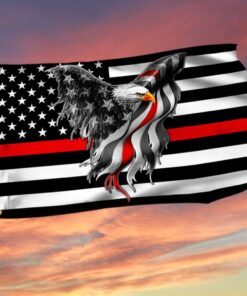 Firefighter Flag The Thin Red Line American Eagle Grommet Flag THB3482GF