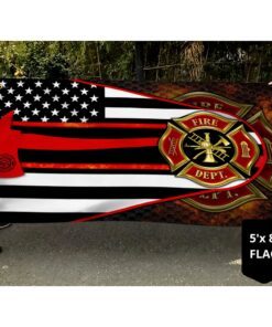 firefighter flag the thin red line american eagle grommet flag tpt239gf 2394