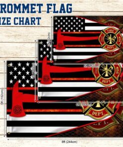 firefighter flag the thin red line american eagle grommet flag tpt239gf 7523