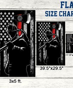 firefighter flag the thin red line lnt373f 1787