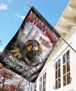 firefighter flagwix™. 343 firefighter never forget 911 flag 1720