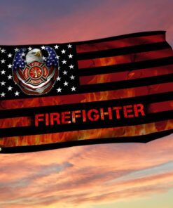 Firefighter Grommet Flag American Eagle DBD3246GF