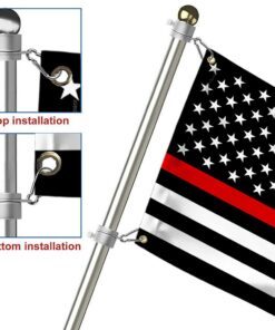 firefighter grommet flag thin red line tqn179gf 1057