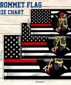 firefighter grommet flag thin red line tqn179gf 5989