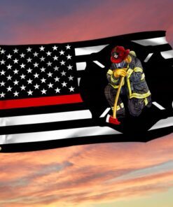 Firefighter Grommet Flag Thin Red Line TQN179GF