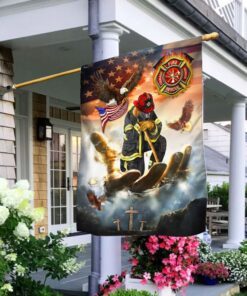 Firefighter Jesus Eagle Flag MLH1676F