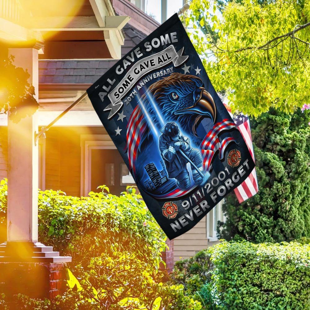Firefighter Never We Forget 20th Anniversary 9/11 Flag DDH2731F - Image 2