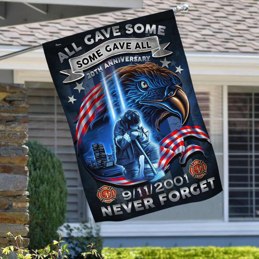 Firefighter Never We Forget 20th Anniversary 9/11 Flag DDH2731F - Image 6