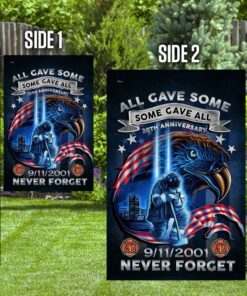 firefighter never we forget 20th anniversary 911 flag ddh2731f 1379
