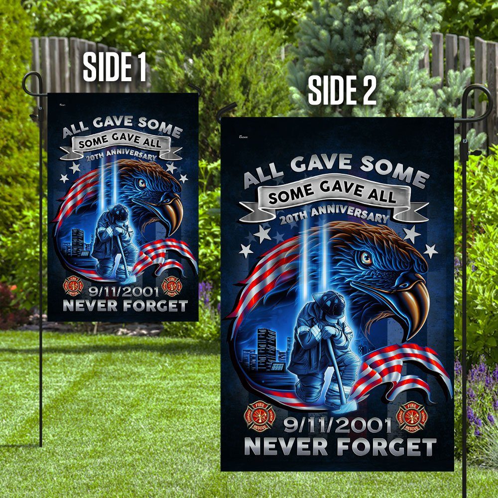 Firefighter Never We Forget 20th Anniversary 9/11 Flag DDH2731F - Image 9