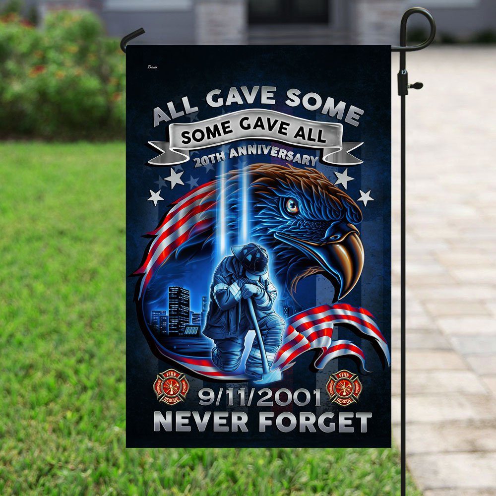 Firefighter Never We Forget 20th Anniversary 9/11 Flag DDH2731F - Image 7
