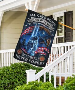 firefighter never we forget 20th anniversary 911 flag ddh2731f 4047