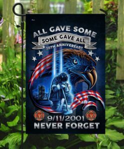 firefighter never we forget 20th anniversary 911 flag ddh2731f 7113