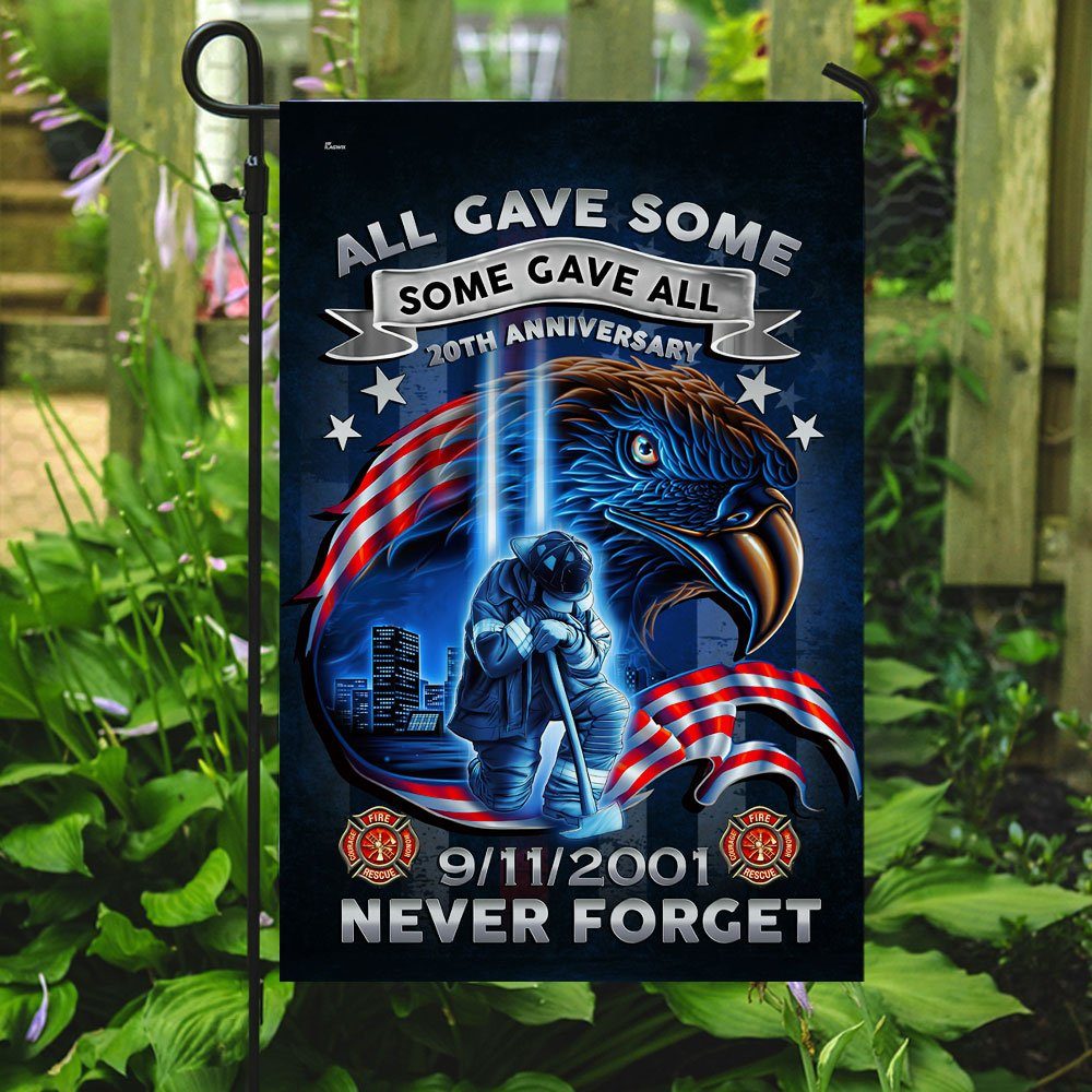 Firefighter Never We Forget 20th Anniversary 9/11 Flag DDH2731F - Image 8